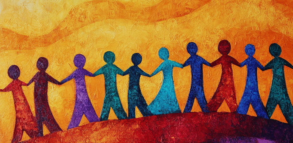 community of rainbow people