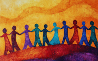 community of rainbow people